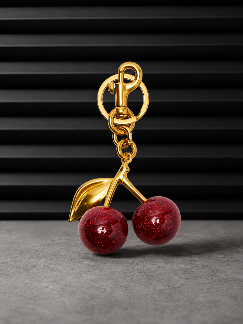 Charm Cherry Jelly Firkin — Bijou de sac cerise pop